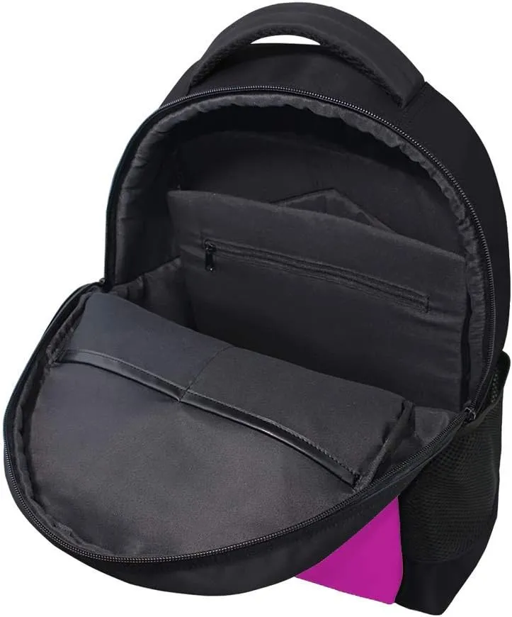 Kuizee Classic Backpack Schoolbag Adjustable Padded Shoulder Straps Daypack ﻿Plaster Head Sculpture Pink Retro Art Trendy Vaporwave Casual Bags Durable College Daily 16Inch