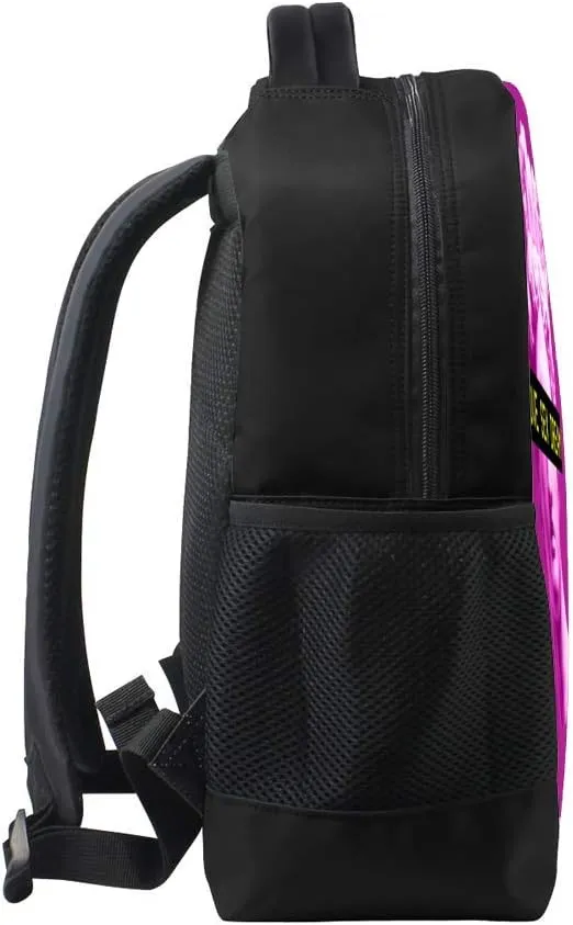 Kuizee Classic Backpack Schoolbag Adjustable Padded Shoulder Straps Daypack ﻿Plaster Head Sculpture Pink Retro Art Trendy Vaporwave Casual Bags Durable College Daily 16Inch