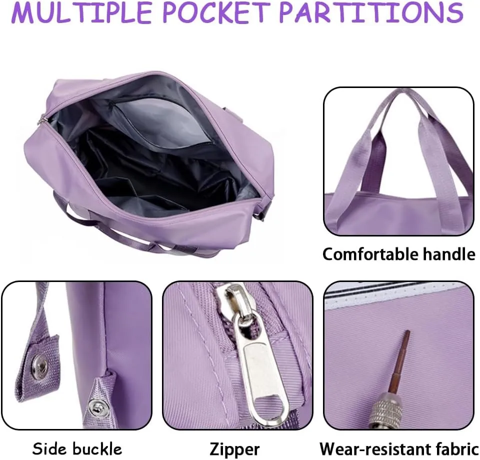 Kulken Travel Bag with Wheels, Foldable and Expandable Rolling Tote Bag, Large Capacity Detachable Universal Wheel Duffle Bag(Pink)