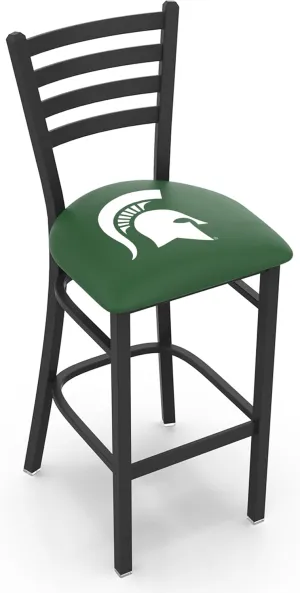 L004 Michigan State 25" Stationary Counter Stool with Black Wrinkle Finish