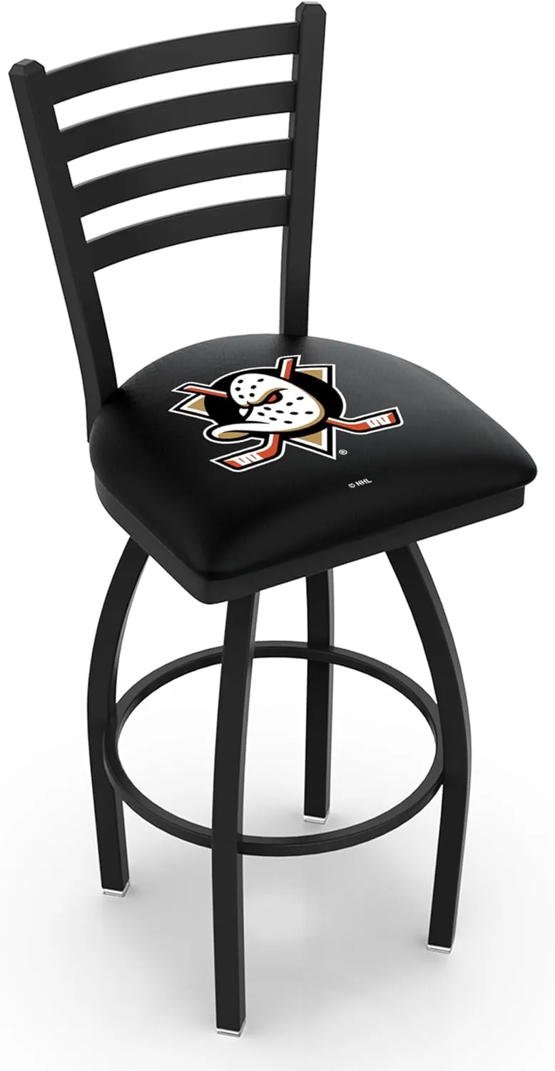 L014 Anaheim Ducks 25" Swivel Counter Stool with Black Wrinkle Finish