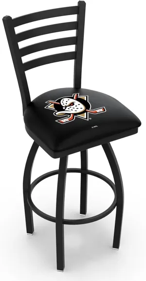 L014 Anaheim Ducks 25" Swivel Counter Stool with Black Wrinkle Finish