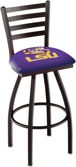L014 Louisiana State 30" Swivel Bar Stool with Black Wrinkle Finish