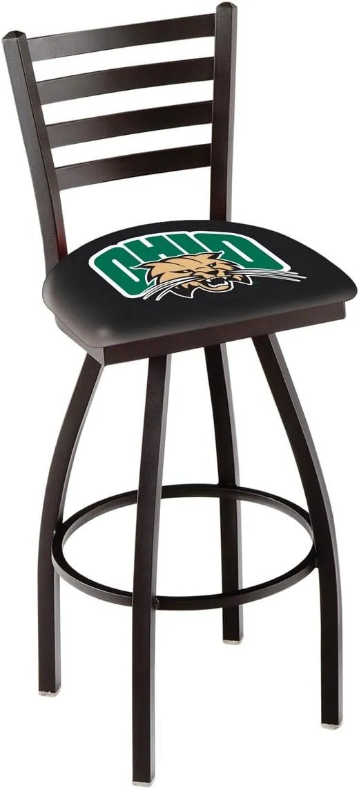 L014 Ohio University 25" Swivel Counter Stool with Black Wrinkle Finish