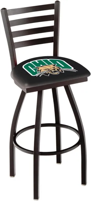 L014 Ohio University 25" Swivel Counter Stool with Black Wrinkle Finish