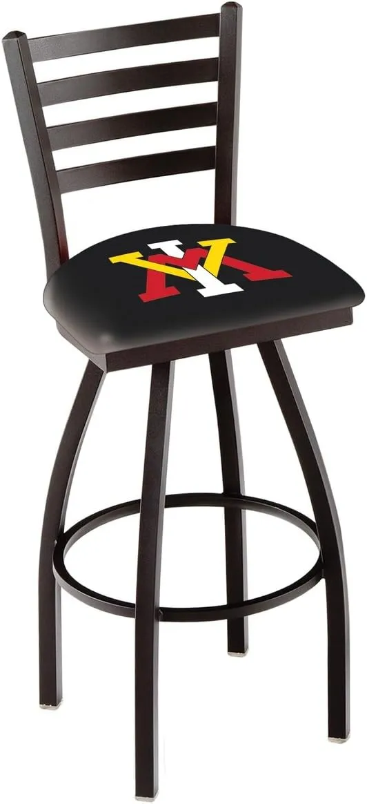 L014 Virginia Military Institute 25" Swivel Counter Stool with Black Wrinkle Finish