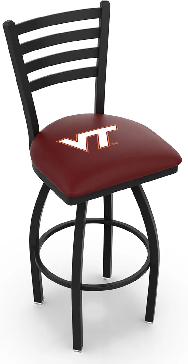 L014 Virginia Tech 25" Swivel Counter Stool with Black Wrinkle Finish