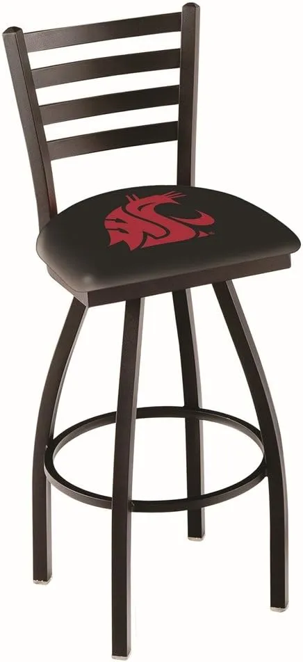 L014 Washington State 25" Swivel Counter Stool with Black Wrinkle Finish