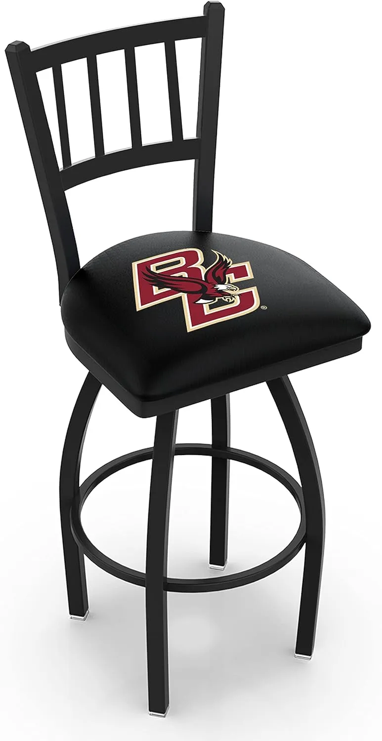 L018 Boston College 25" Swivel Counter Stool with Black Wrinkle Finish