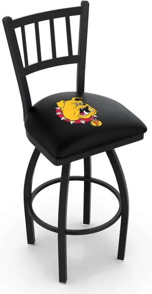 L018 Ferris State 30" Swivel Bar Stool with Black Wrinkle Finish