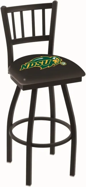 L018 North Dakota State 36" Swivel Bar Stool with Black Wrinkle Finish