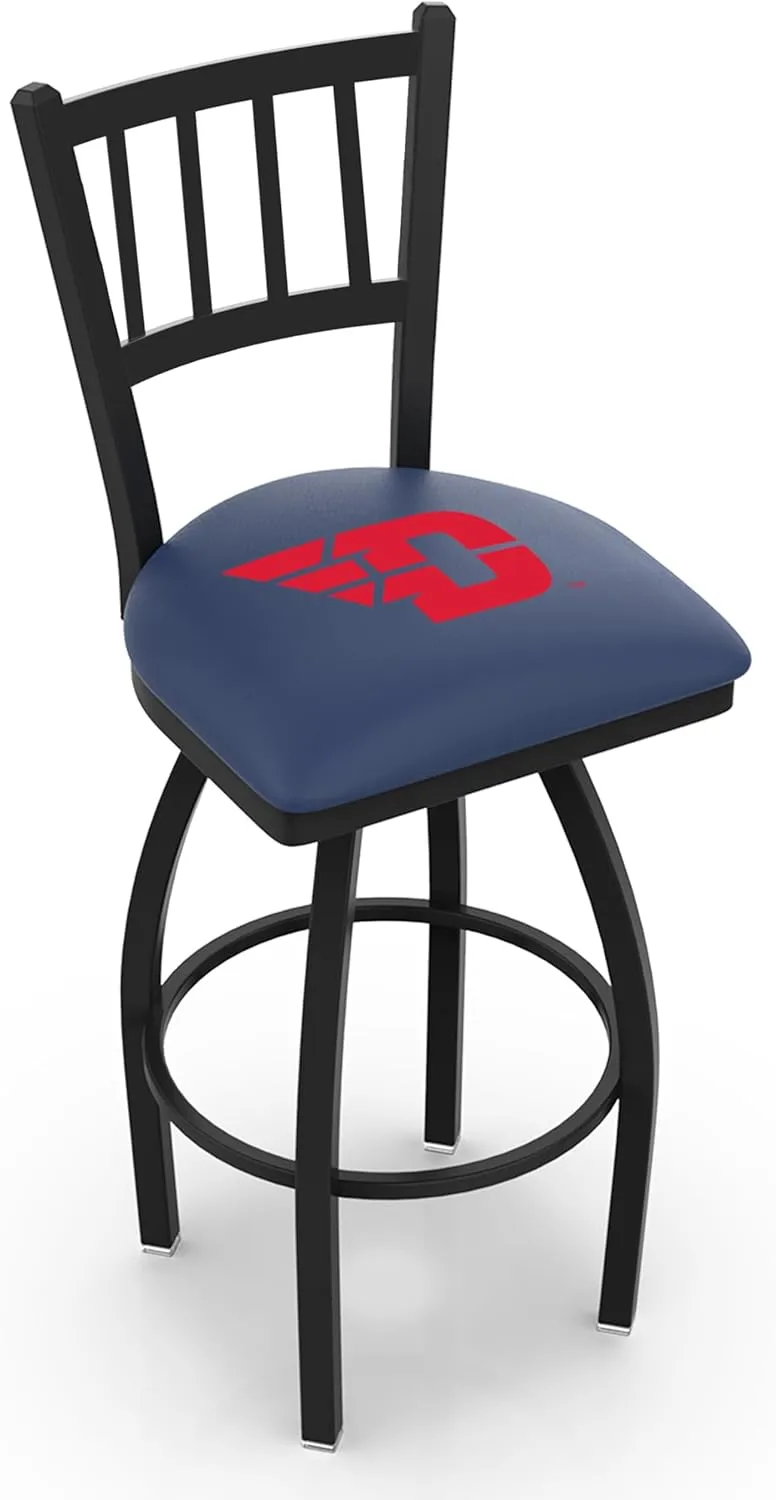 L018 University of Dayton 25" Swivel Counter Stool with Black Wrinkle Finish