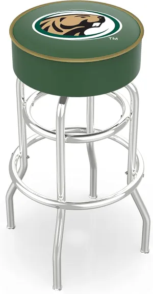 L7C1 Bemidji State 30" Double-Ring Swivel Bar Stool with Chrome Finish