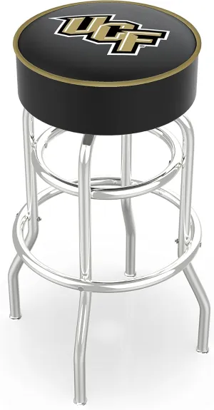 L7C1 Central Florida 25" Double-Ring Swivel Counter Stool with Chrome Finish
