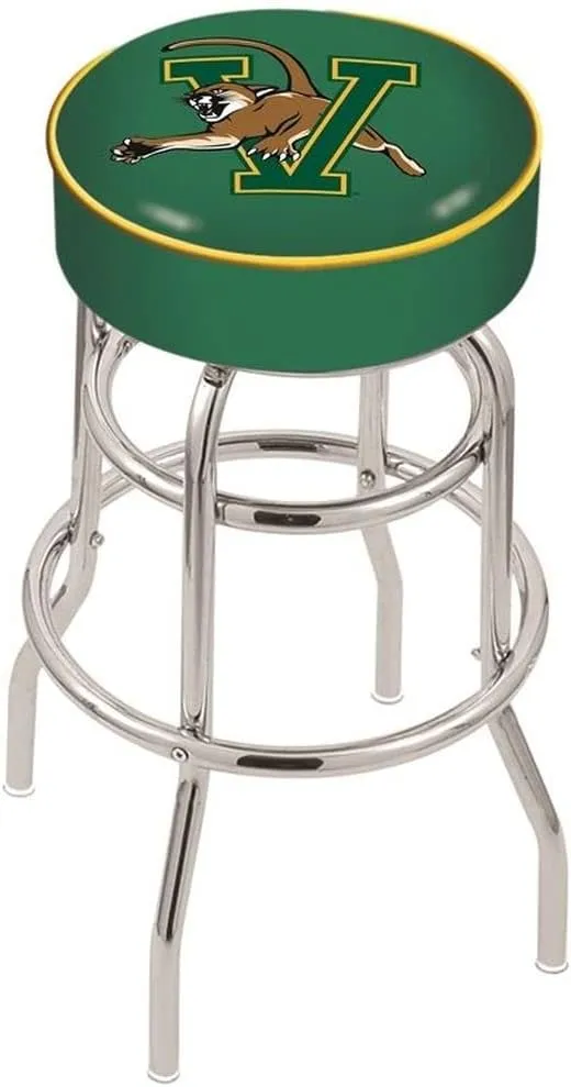 L7C1 Vermont 25" Double-Ring Swivel Counter Stool with Chrome Finish