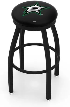 L8B2B Dallas Stars 25" Swivel Counter Stool with Black Wrinkle Finish