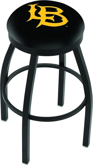 L8B2B Long Beach State University 25" Swivel Counter Stool with Black Wrinkle Finish