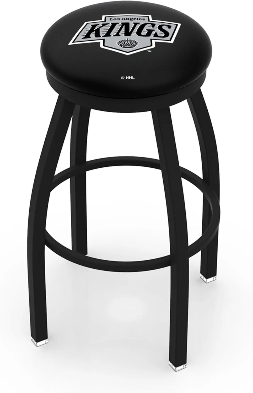 L8B2B Los Angeles Kings 25" Swivel Counter Stool with Black Wrinkle Finish