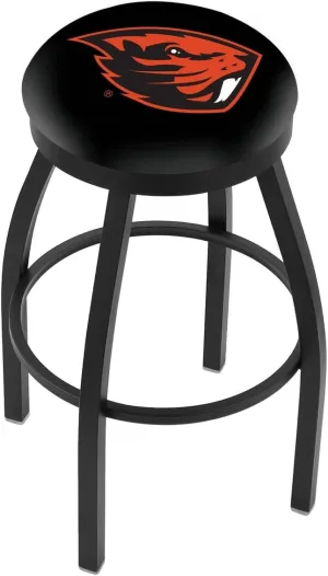 L8B2B Oregon State 25" Swivel Counter Stool with Black Wrinkle Finish