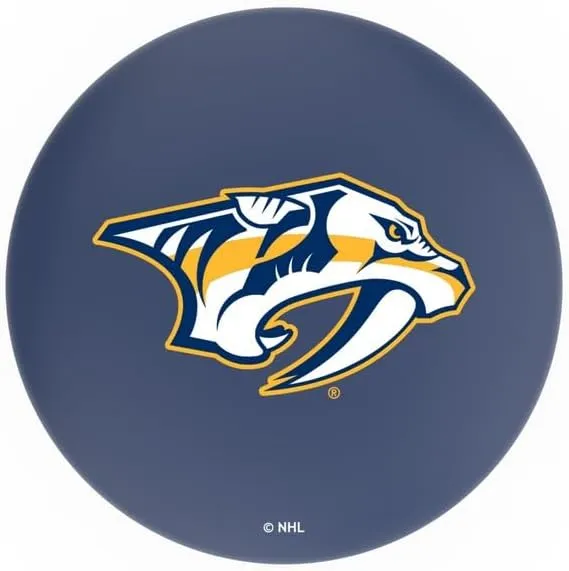 L8B2C Nashville Predators 36" Swivel Bar Stool with a Black Wrinkle and Chrome Finish
