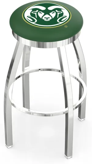 L8C2C Colorado State 30" Swivel Bar Stool with Chrome Finish