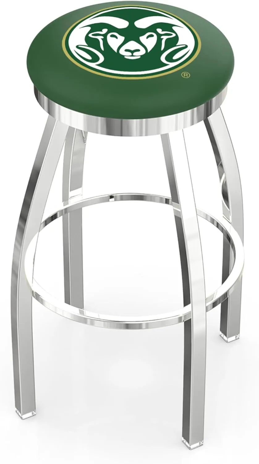 L8C2C Colorado State 36" Swivel Bar Stool with Chrome Finish