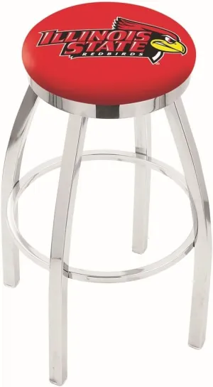L8C2C Illinois State 36" Swivel Bar Stool with Chrome Finish
