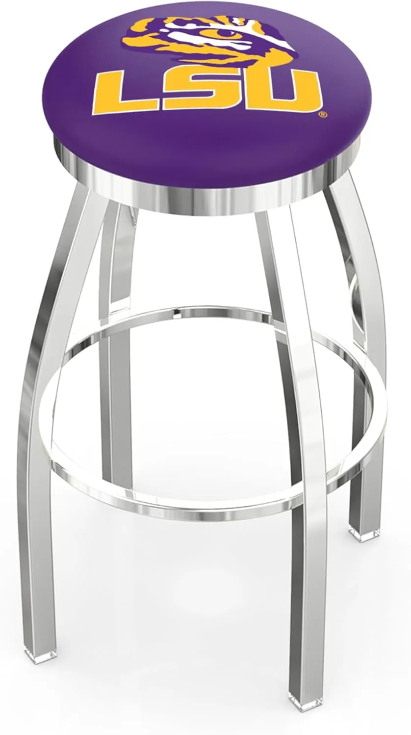 L8C2C Louisiana State 30" Swivel Bar Stool with Chrome Finish