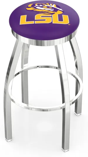 L8C2C Louisiana State 30" Swivel Bar Stool with Chrome Finish