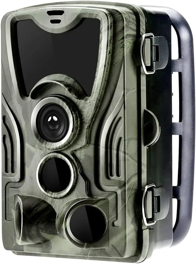 LANGWEI Hunting Trail Cameras with Night Vision, Waterproof Game Hunting Camera with 120° Motion Activated for Outdoor Wildlife Monitoring Home Security