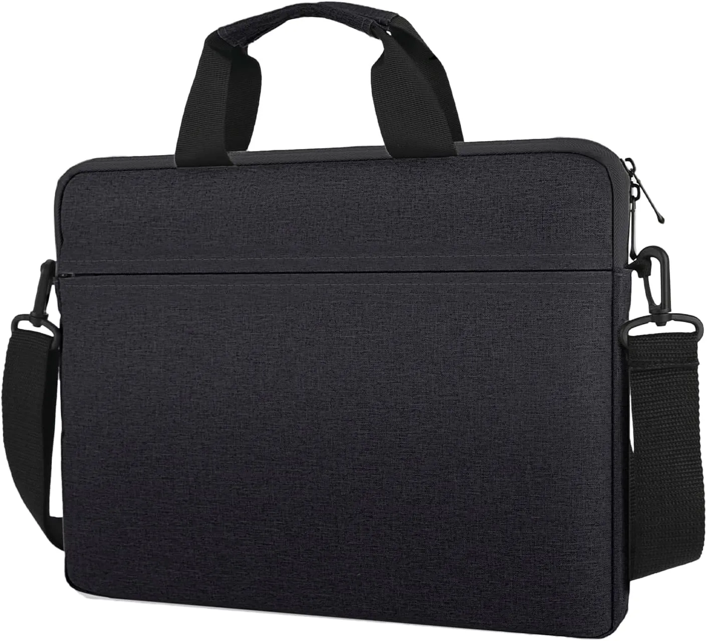 Laptop Case Shoulder Bag for 14 Inch MacBook Pro, 15 Inch MacBook Pro/Air, 14-15 Inch Laptop Computer, Protective Polyester Computer Portable Bag Briefcase with Handle, Black