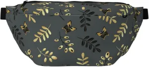 Large Fanny Packs for Women Men Cross Body - gold black butterflies twigs Travel Crossbody Bags for Women Trendy, Belt Bag for Women Men Crossbody, Waist Bag for Women With Adjustable Strap