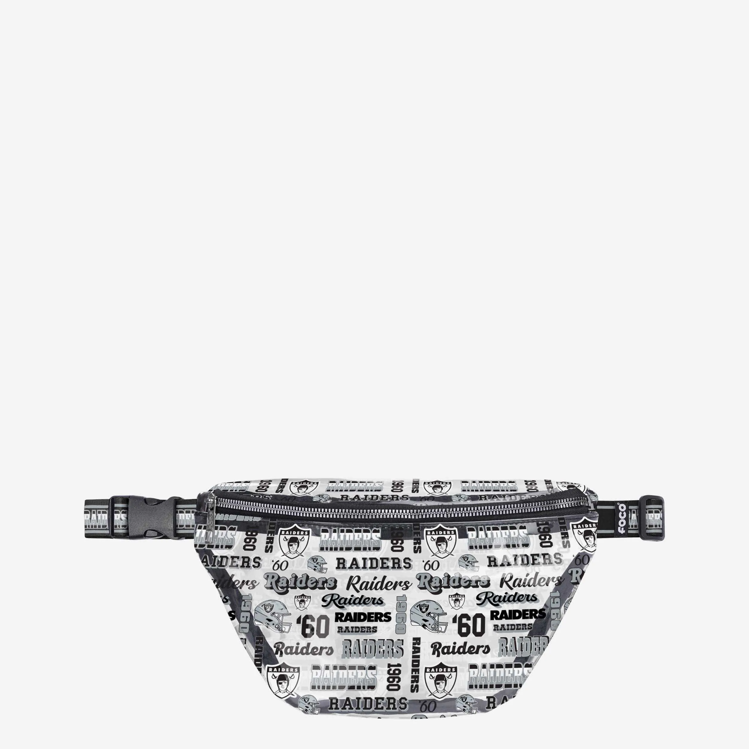 Las Vegas Raiders Repeat Retro Print Clear Fanny Pack