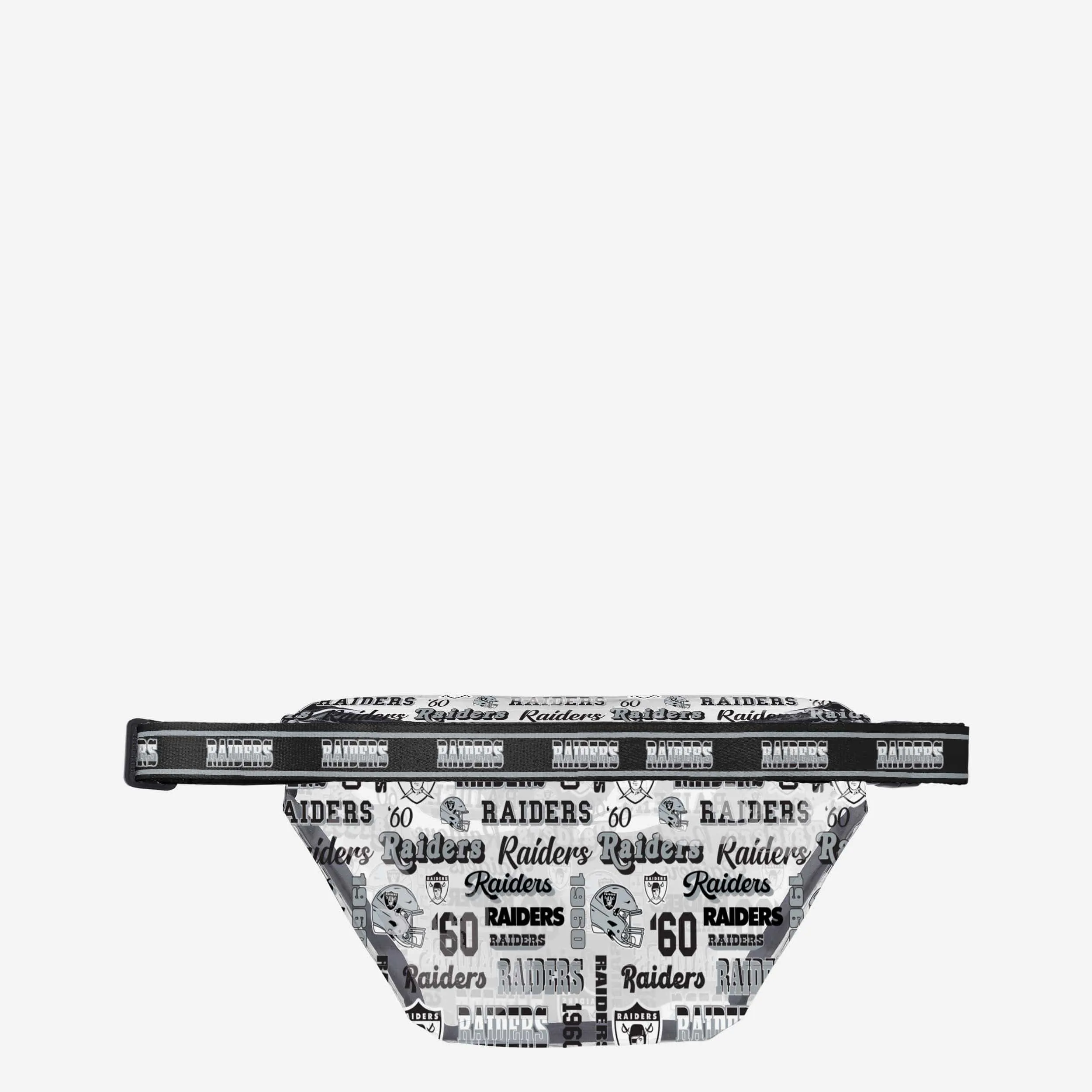 Las Vegas Raiders Repeat Retro Print Clear Fanny Pack