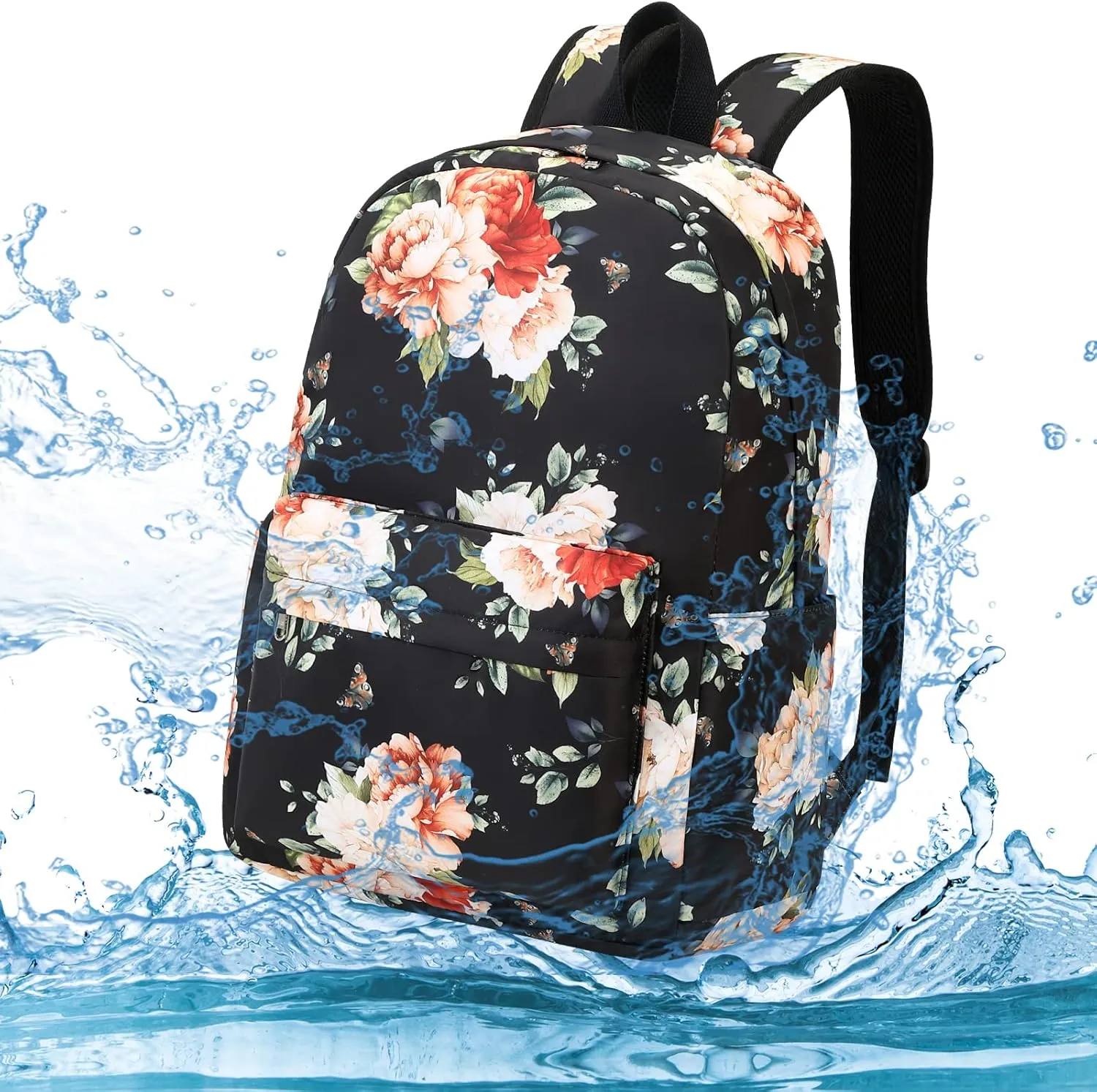LEDAOU Backpack for Girls School Bag Kids Bookbag Teen Backpack Set Daypack with Lunch Bag and Pencil Case