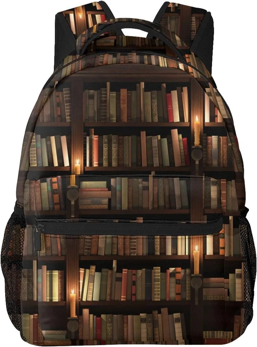 Library Book Backpack,Cute Bookbags Laptop Bag Shoulder Bags Travel Hiking Camping Daypack for Men Women
