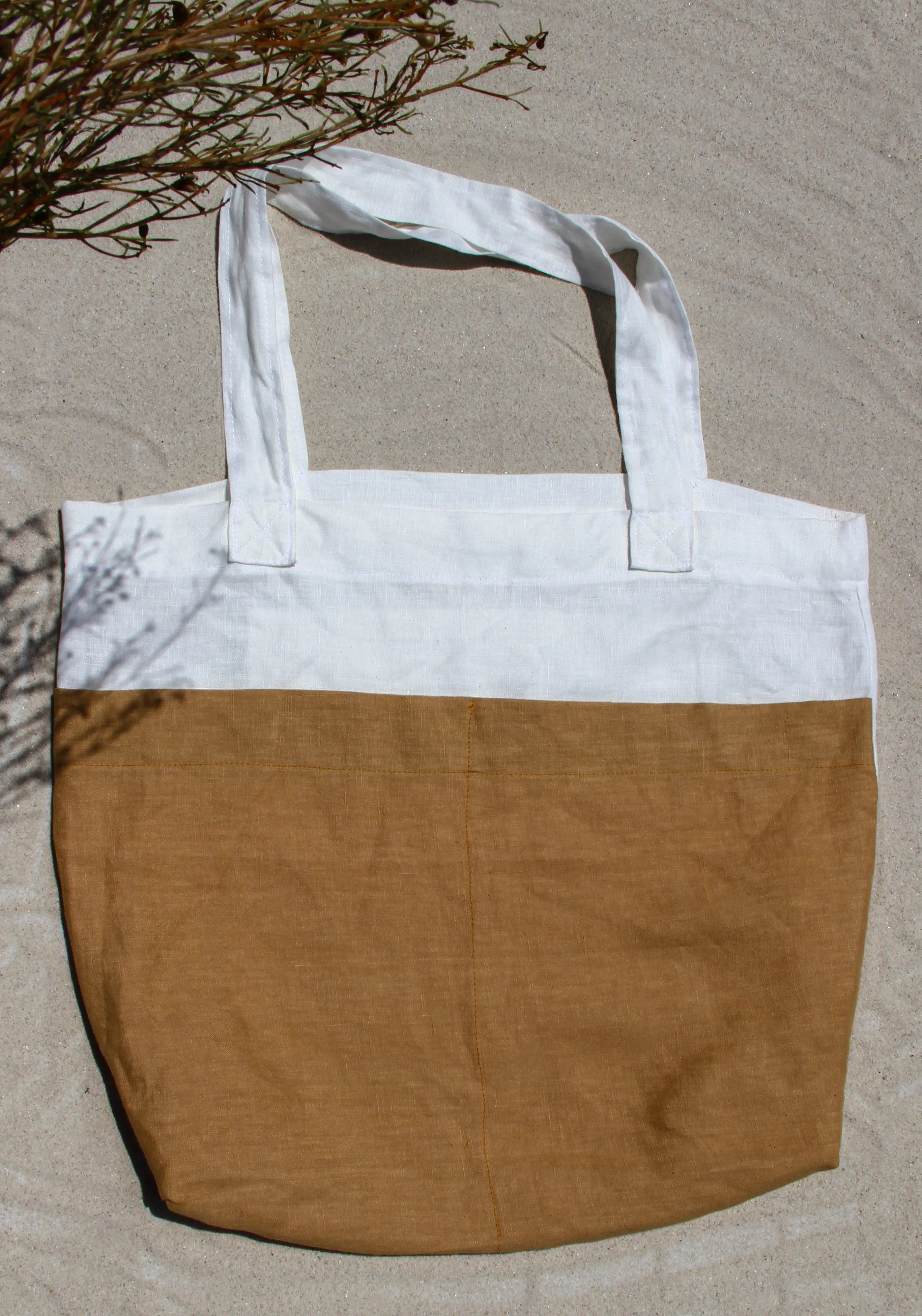 Linen Market Tote Bag
