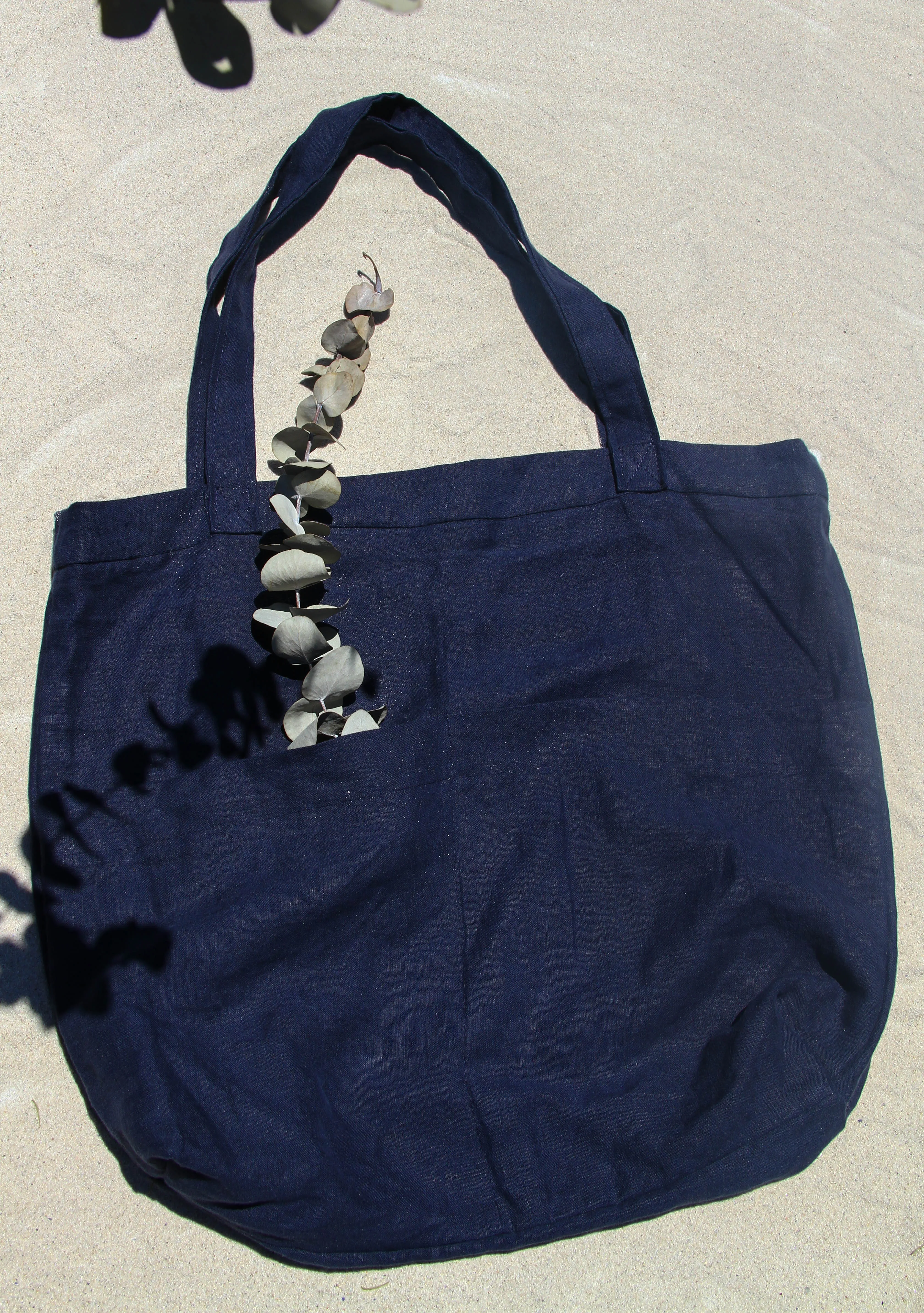 Linen Market Tote Bag