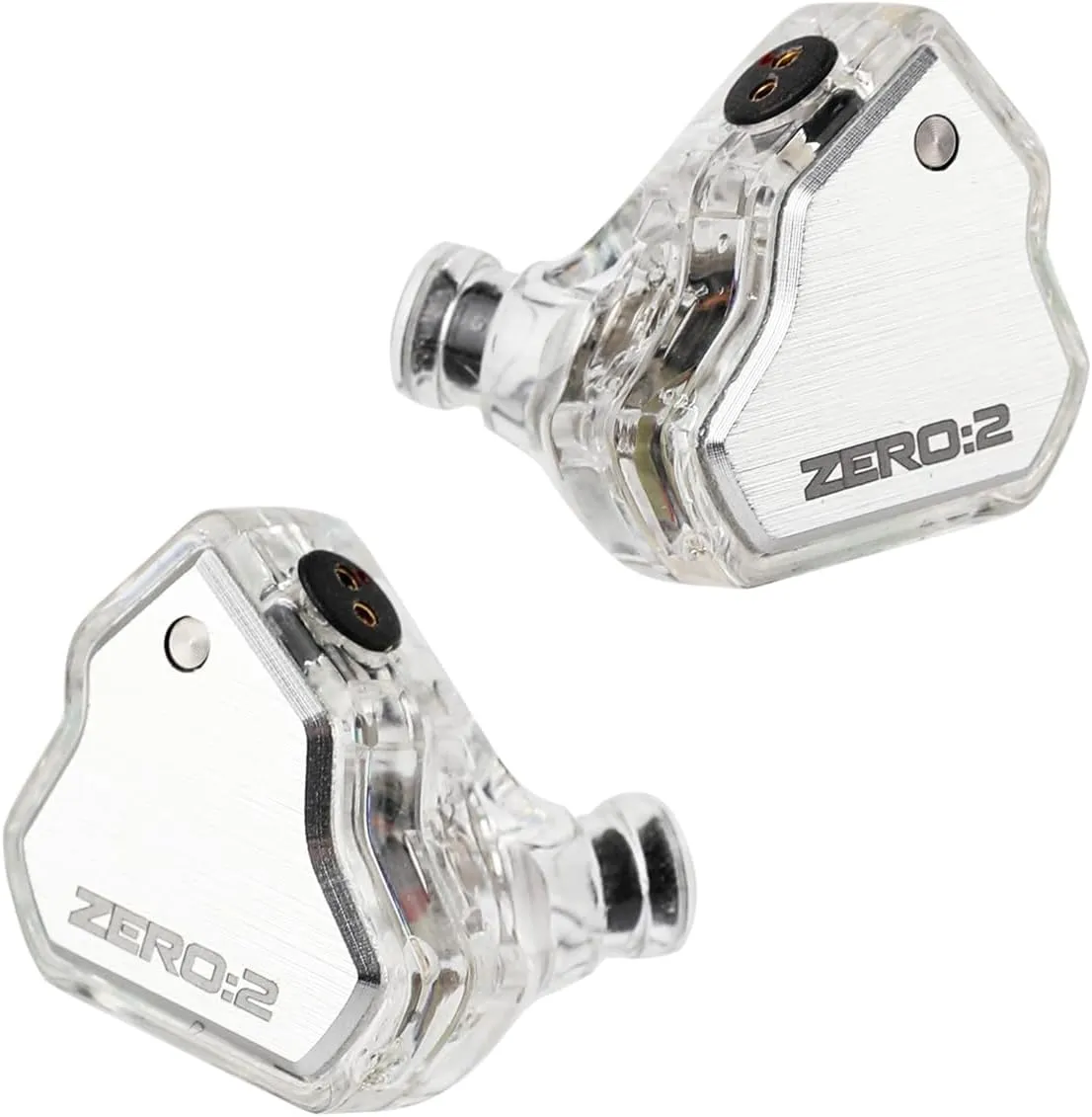 Linsoul 7Hz x Crinacle Zero:2 in Ear Monitor, Updated 10mm Dynamic Driver IEM, Wired Earbuds Earphones, Gaming Earbuds, with OFC IEM Cable for Musician (Silver)
