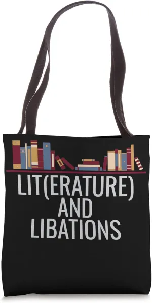 Literature And Libations - Book Love - Book Discussion Club Tote Bag