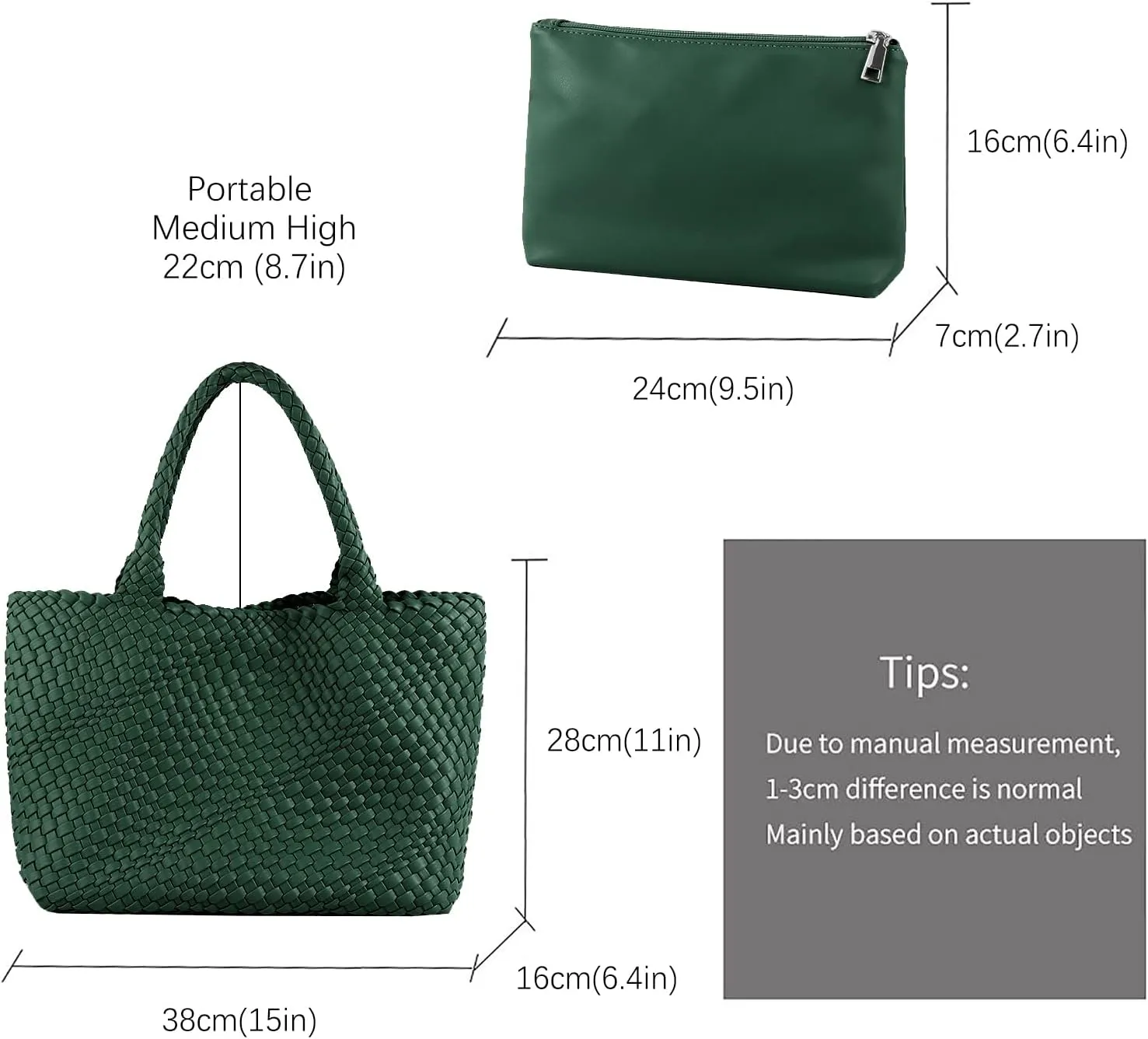 LMKIDS Woven Bag for Women, Vegan Leather Tote Bag Large Summer Beach Travel Handbag and Purse Retro Handmade Shoulder Bag