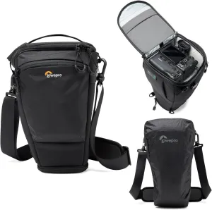 Lowepro ProTactic TLZ 75 Pro AW III Toploader Camera Bag,Camera Case for DSLR, Mirrorless,Volume 6L,Dim:14.57x5.5x6.3in for Cameras w/Lens attached,Modular Shoulder Bag,for Photographer/Videographer