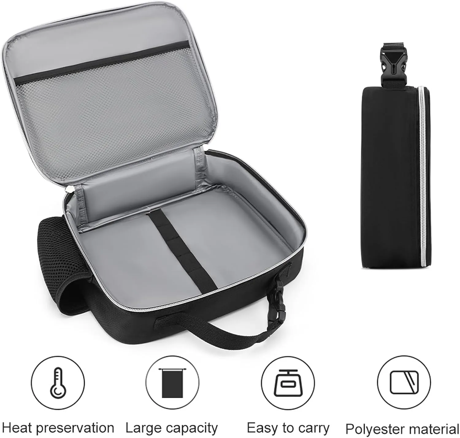 Lunch Box for Women Men Adult Summer Crayfish Lemon Insulated Cooler Leakproof Reusable Lunch Bag for Work Picnic Travel Office Hiking Beach