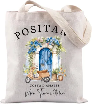Lywjyb Birdgot Positano Italian Fresh Lemon Tote Bag Amalfi Coast Gift Italian Islands Gift Southern Italy Travel HandBag