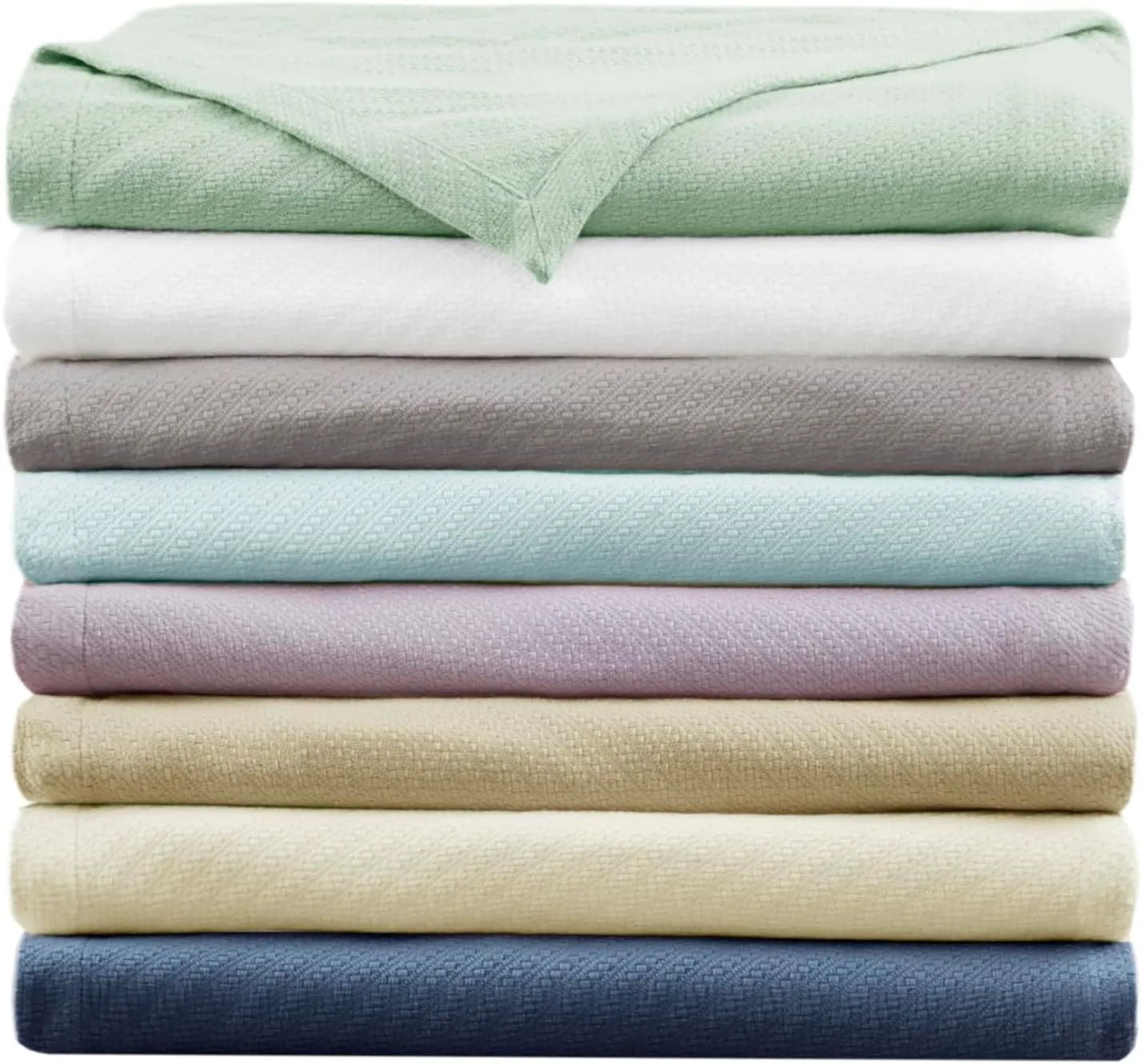 Madison Park Liquid Cotton Luxury Blanket Premium Soft Cozy 100% Ring Spun Cotton For Bed , Couch or Sofa, Twin, Gray