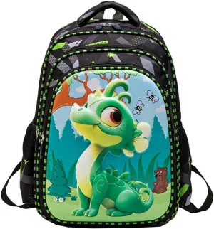 MATMO 3D Cute Print Kids School Backpack Book Bag for Primary School Boys Girls Student (Kids Backpack 1)