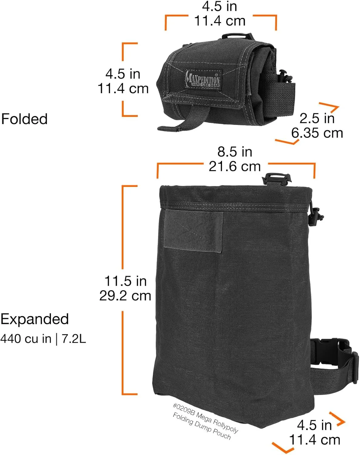 MAXPEDITION Mega Rollypoly Folding Dump Pouch