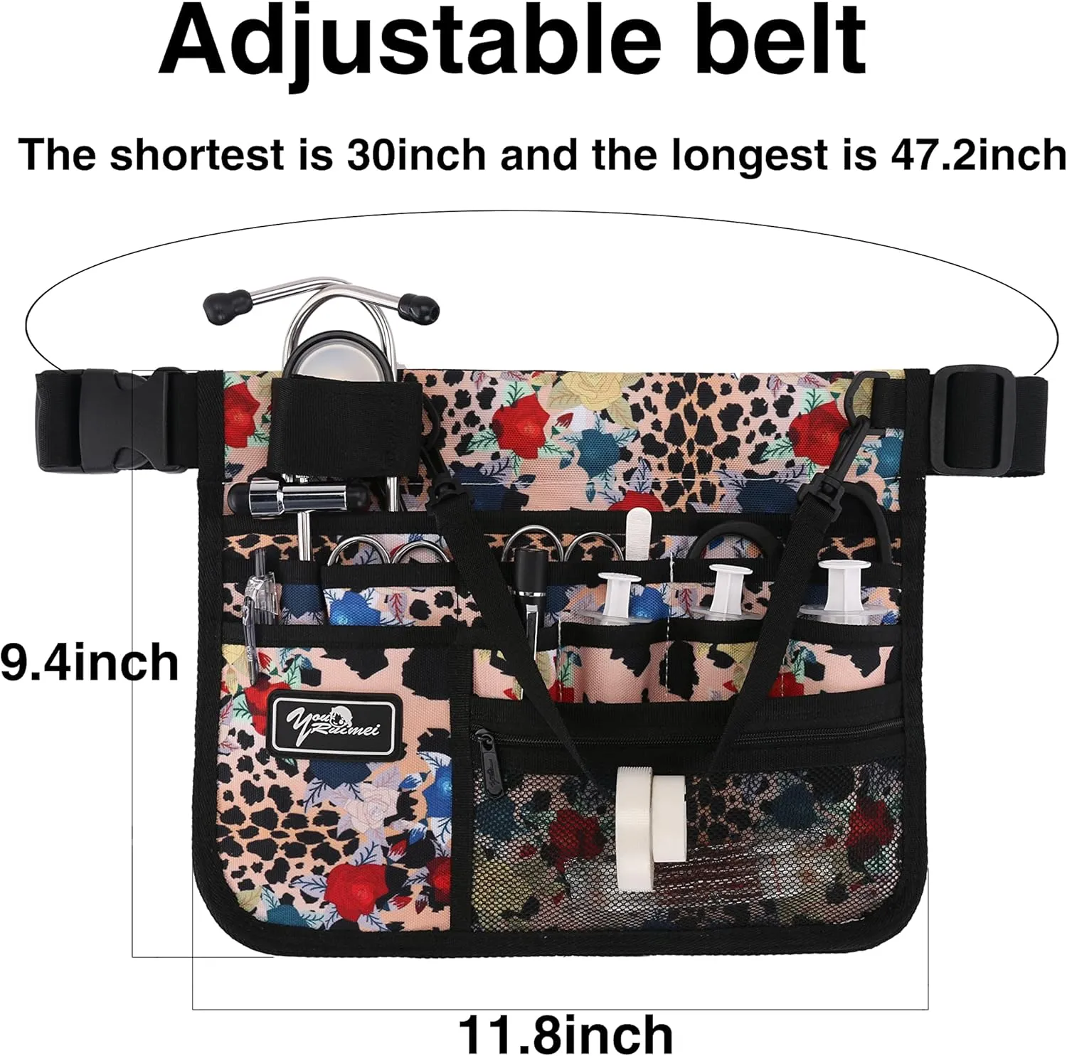 Medical Organizer Belt,Nurse fanny pack, Nurse Fanny Pack for Work ，Kit Practical Waist Bag for Nurses，