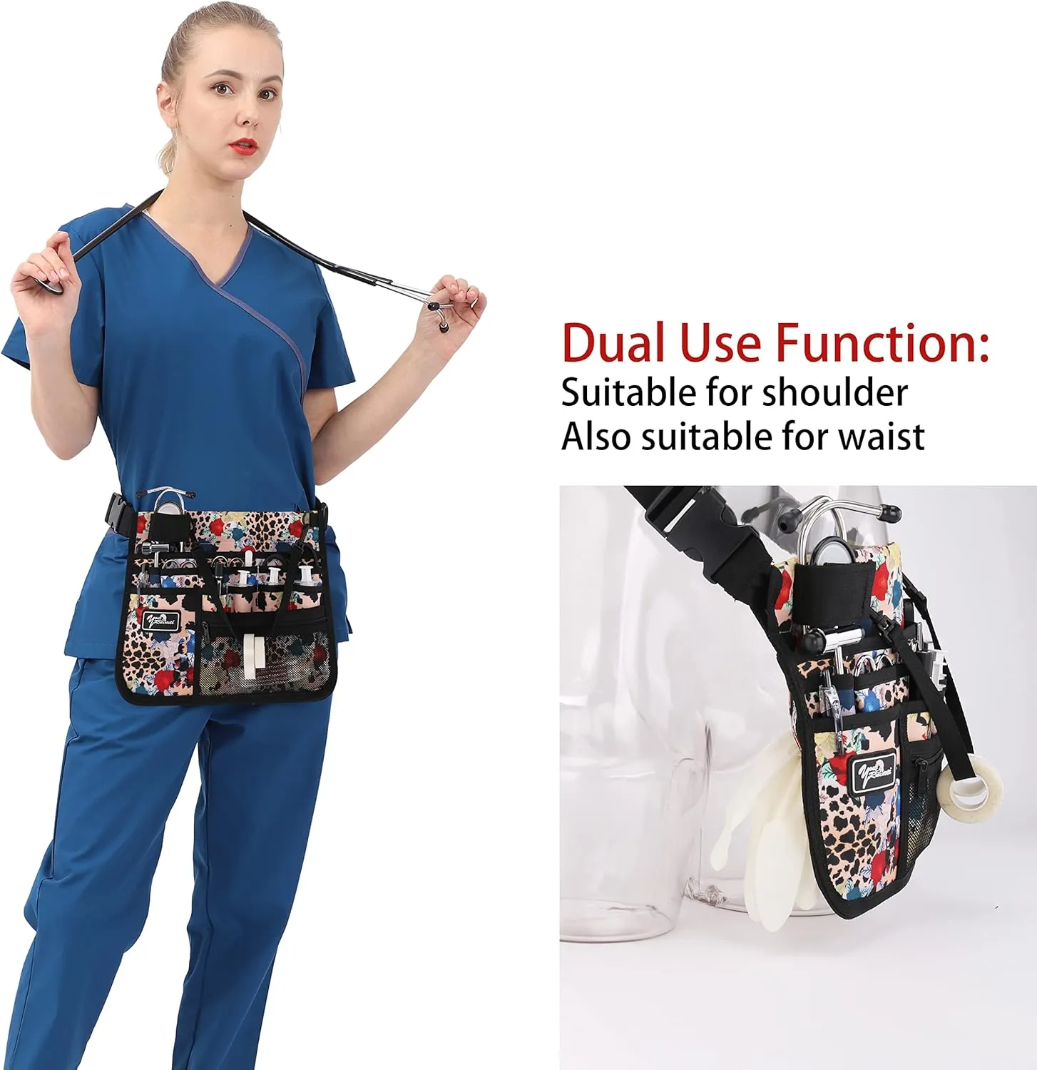 Medical Organizer Belt,Nurse fanny pack, Nurse Fanny Pack for Work ，Kit Practical Waist Bag for Nurses，