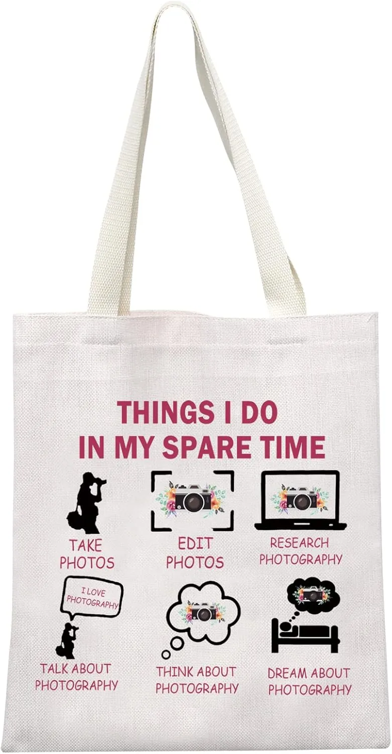 MEIKIUP Photographer Toiletry Travel Bag Photography Lovers Gifts for Women Things I Do In My Spare Time Camera Lover Gift (SPARE TIME Photographer)